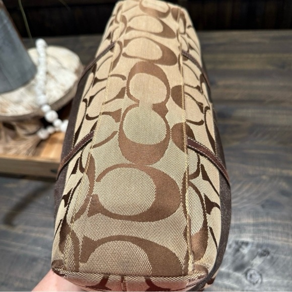 Coach Brown Signature Tote Bag - Picture 5 of 6